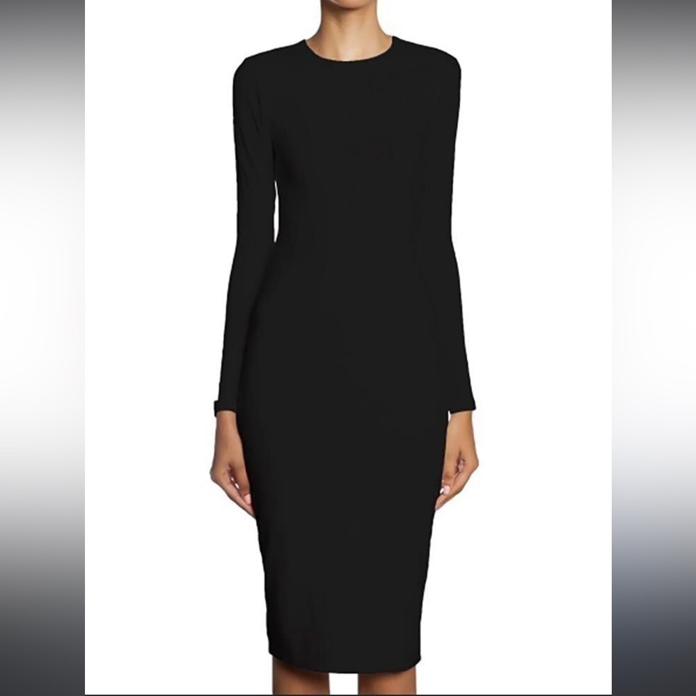 Women’s size XS Prolouge dress long sleeve black crewneck super soft with slits